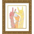 thumbnail image 1 of Popp, Grace 12x14 Gold Ornate Wood Framed with Double Matting Museum Art Print Titled - Love Each Other I, 1 of 4