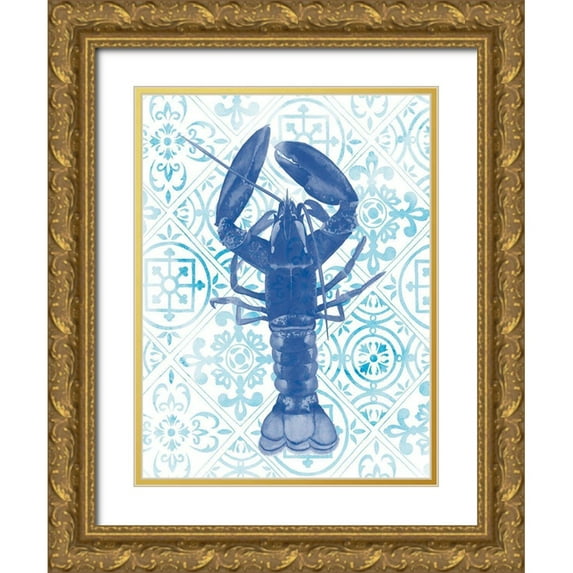 Popp, Grace 12x14 Gold Ornate Wood Framed with Double Matting Museum Art Print Titled - Marine Morocco III