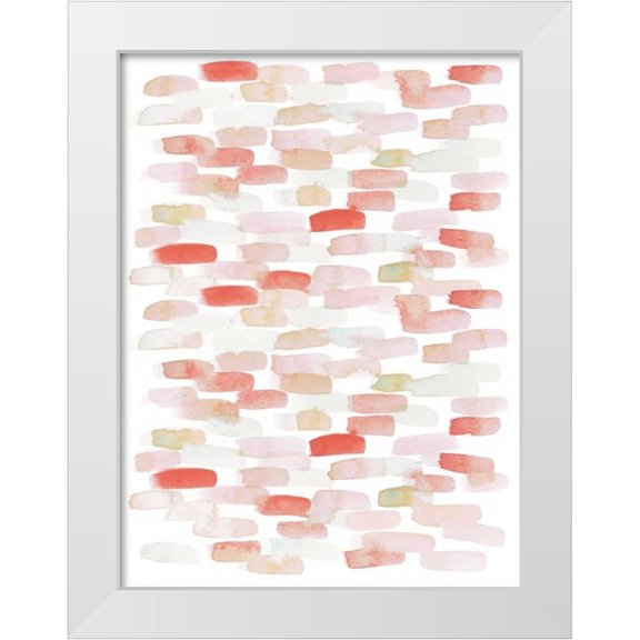 Popp, Grace 12x14 White Modern Wood Framed Museum Art Print Titled - Candy Pattern IV