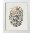 thumbnail image 1 of Popp, Grace 12x14 White Modern Wood Framed Museum Art Print Titled - Finger Print II, 1 of 4