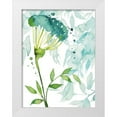 thumbnail image 1 of Popp, Grace 12x14 White Modern Wood Framed Museum Art Print Titled - Flower and Leaf Layers II, 1 of 4