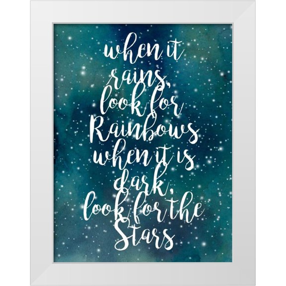 Popp, Grace 12x14 White Modern Wood Framed Museum Art Print Titled - Galaxy Quote I