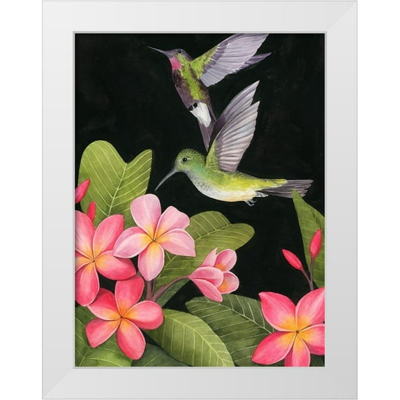 Popp, Grace 12x14 White Modern Wood Framed Museum Art Print Titled - In the Plumeria II