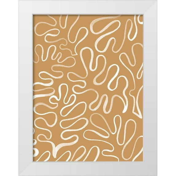 Popp, Grace 12x14 White Modern Wood Framed Museum Art Print Titled - Matisse Pieces II