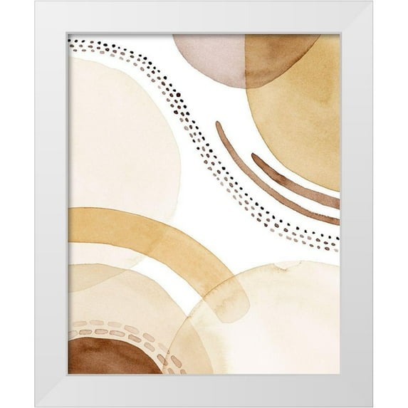 Popp, Grace 12x14 White Modern Wood Framed Museum Art Print Titled - Rearranged Refraction I