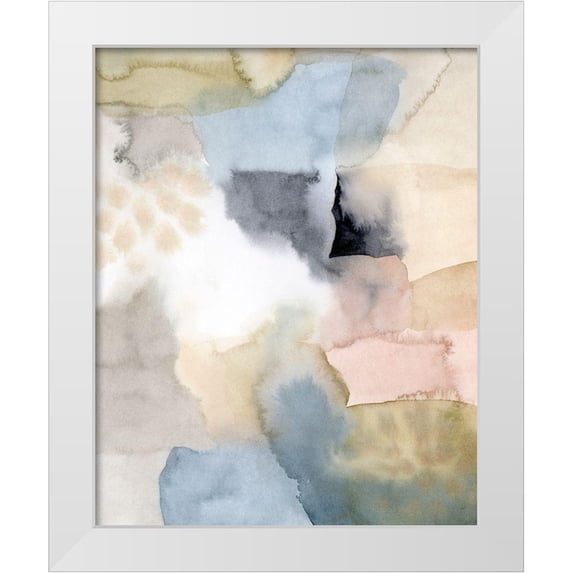 Popp, Grace 12x14 White Modern Wood Framed Museum Art Print Titled - Salmon Rocks II