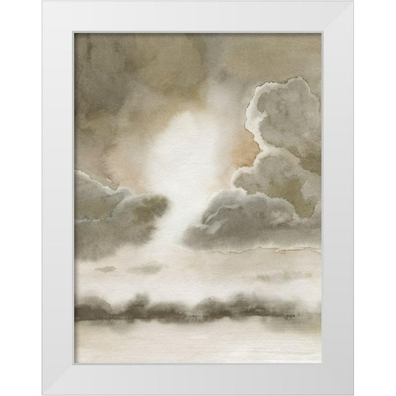 Popp, Grace 12x14 White Modern Wood Framed Museum Art Print Titled - Sepia Sky I