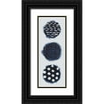 thumbnail image 1 of Popp, Grace 12x24 Black Ornate Wood Framed with Double Matting Museum Art Print Titled - 2-Up Circular Trilogy II, 1 of 4