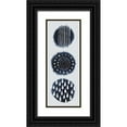 thumbnail image 1 of Popp, Grace 12x24 Black Ornate Wood Framed with Double Matting Museum Art Print Titled - 2-Up Circular Trilogy I, 1 of 4