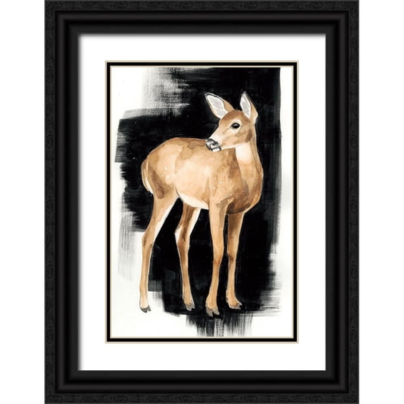 Popp, Grace 13x18 Black Ornate Wood Framed with Double Matting Museum Art Print Titled - Custom Nocturnal II