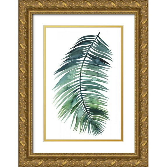 Popp, Grace 13x18 Gold Ornate Wood Framed with Double Matting Museum Art Print Titled - Untethered Palm VII