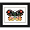 thumbnail image 1 of Popp, Grace 14x12 Black Ornate Wood Framed with Double Matting Museum Art Print Titled - Butterfly Petals I, 1 of 4