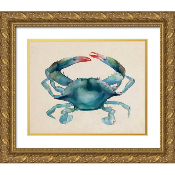 Popp, Grace 14x12 Gold Ornate Wood Framed with Double Matting Museum Art Print Titled - Sea Dweller III