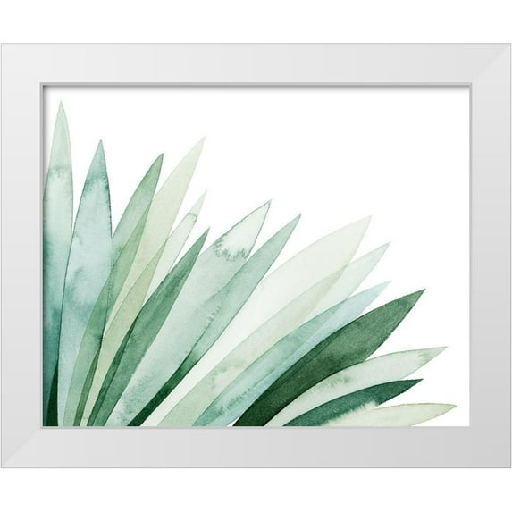 Popp, Grace 14x12 White Modern Wood Framed Museum Art Print Titled - Watercolor Plume II