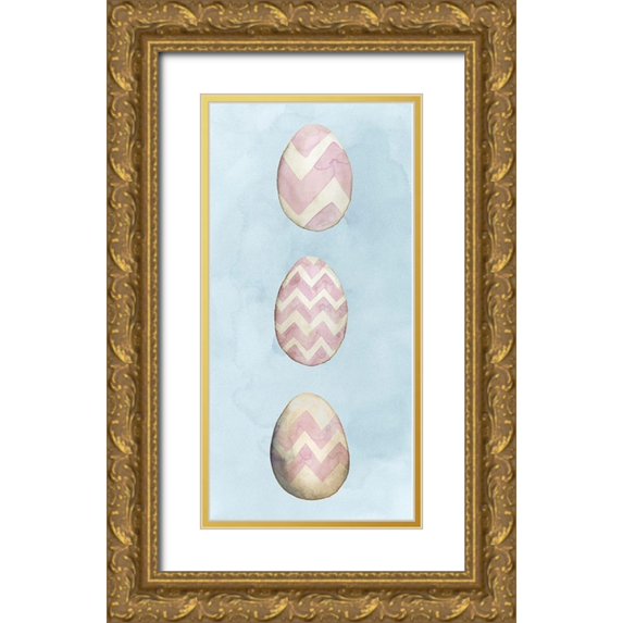 Popp, Grace 14x24 Gold Ornate Wood Framed with Double Matting Museum Art Print Titled - Easter Babies Collection B