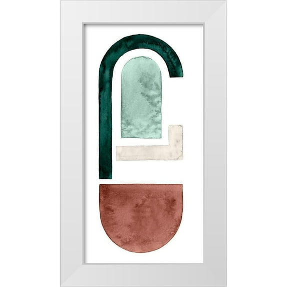 Popp, Grace 14x24 White Modern Wood Framed Museum Art Print Titled - Strata Shift I