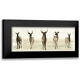 thumbnail image 1 of Popp, Grace 14x8 Black Modern Framed Museum Art Print Titled - Deer Line I, 1 of 5