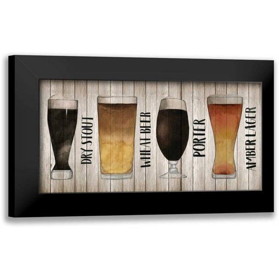 Popp, Grace 14x9 Black Modern Framed Museum Art Print Titled - Beer Chart II