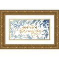 thumbnail image 1 of Popp, Grace 14x9 Gold Ornate Wood Framed with Double Matting Museum Art Print Titled - Glam Love II, 1 of 4