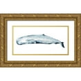 thumbnail image 1 of Popp, Grace 14x9 Gold Ornate Wood Framed with Double Matting Museum Art Print Titled - Whale Portrait II, 1 of 4