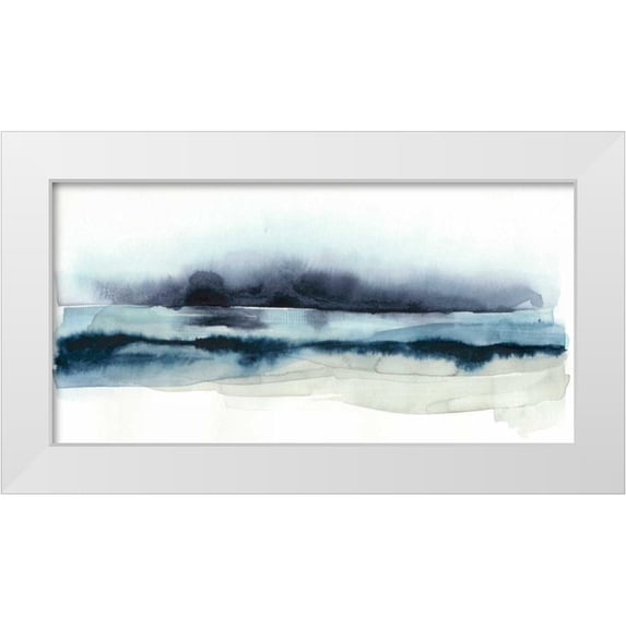 Popp, Grace 14x9 White Modern Wood Framed Museum Art Print Titled - Stormy Sea I