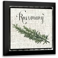 thumbnail image 1 of Popp, Grace 15x15 Black Modern Framed Museum Art Print Titled - Burlap Herbs I, 1 of 5