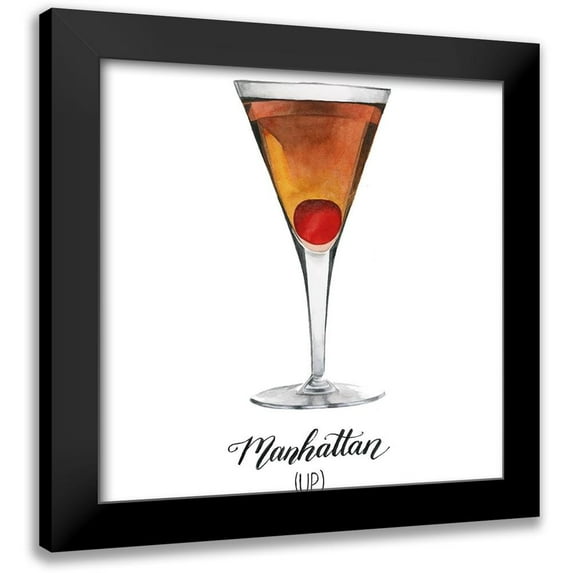 Popp, Grace 15x15 Black Modern Framed Museum Art Print Titled - Classic Happy Hour III