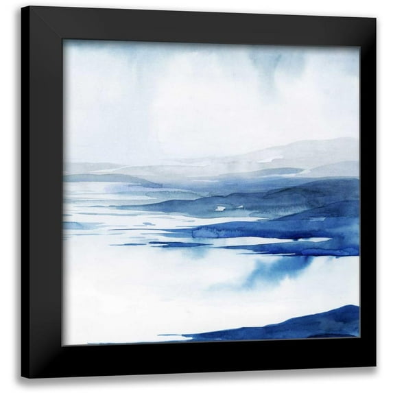 Popp, Grace 15x15 Black Modern Framed Museum Art Print Titled - Crystallized Lagoon II