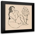 thumbnail image 1 of Popp, Grace 15x15 Black Modern Framed Museum Art Print Titled - Femme Figure III, 1 of 5