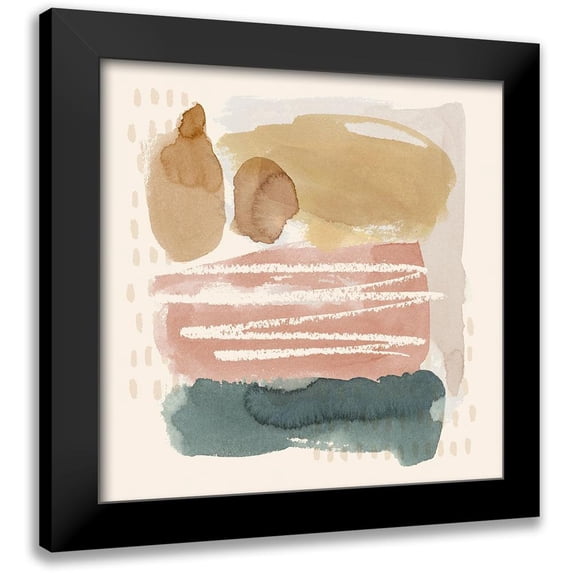 Popp, Grace 15x15 Black Modern Framed Museum Art Print Titled - Ochre Echo I