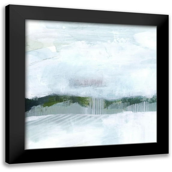 Grace Popp 15x15 Black Modern Wood Framed Wall Art Titled - Walk in Winter I