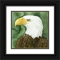 thumbnail image 1 of Popp, Grace 15x15 Black Ornate Wood Framed with Double Matting Museum Art Print Titled - Bald Eagle Stare II, 1 of 4