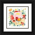 thumbnail image 1 of Popp, Grace 15x15 Black Ornate Wood Framed with Double Matting Museum Art Print Titled - Beauté Flora I, 1 of 4