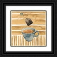 thumbnail image 1 of Popp, Grace 15x15 Black Ornate Wood Framed with Double Matting Museum Art Print Titled - Cafe au Lait III, 1 of 4