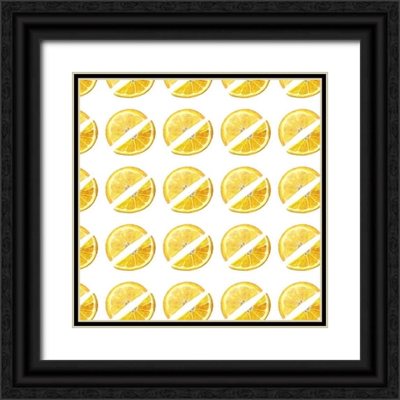 Popp, Grace 15x15 Black Ornate Wood Framed with Double Matting Museum Art Print Titled - Citrus Sayings Collection I