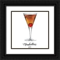 thumbnail image 1 of Popp, Grace 15x15 Black Ornate Wood Framed with Double Matting Museum Art Print Titled - Classic Happy Hour III, 1 of 4