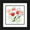 thumbnail image 1 of Popp, Grace 15x15 Black Ornate Wood Framed with Double Matting Museum Art Print Titled - Country Bouquet II, 1 of 4