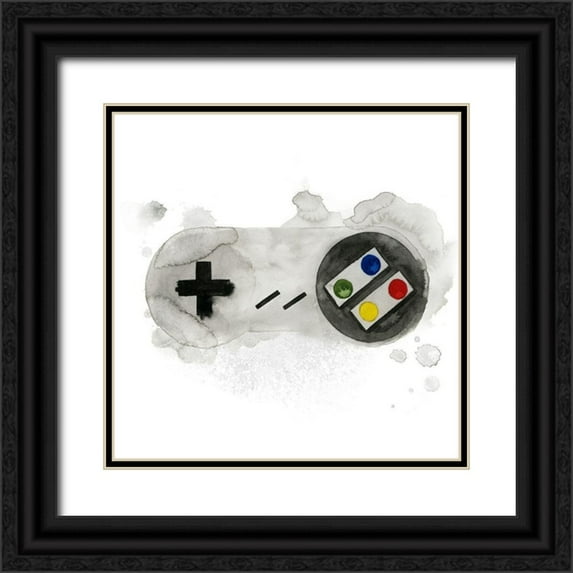 Popp, Grace 15x15 Black Ornate Wood Framed with Double Matting Museum Art Print Titled - Gamer II