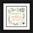 thumbnail image 1 of Popp, Grace 15x15 Black Ornate Wood Framed with Double Matting Museum Art Print Titled - Grateful II, 1 of 4