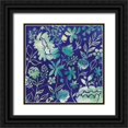 thumbnail image 1 of Popp, Grace 15x15 Black Ornate Wood Framed with Double Matting Museum Art Print Titled - Indigo Batik I, 1 of 4