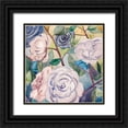 thumbnail image 1 of Popp, Grace 15x15 Black Ornate Wood Framed with Double Matting Museum Art Print Titled - Lumiere Rosier III, 1 of 4