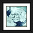thumbnail image 1 of Popp, Grace 15x15 Black Ornate Wood Framed with Double Matting Museum Art Print Titled - Mermaid Inspirations I, 1 of 4