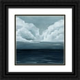 thumbnail image 1 of Popp, Grace 15x15 Black Ornate Wood Framed with Double Matting Museum Art Print Titled - Moody Seas II, 1 of 4