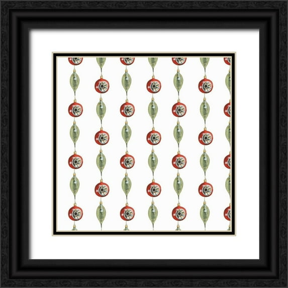 Popp, Grace 15x15 Black Ornate Wood Framed with Double Matting Museum Art Print Titled - Vintage Christmas Collection G