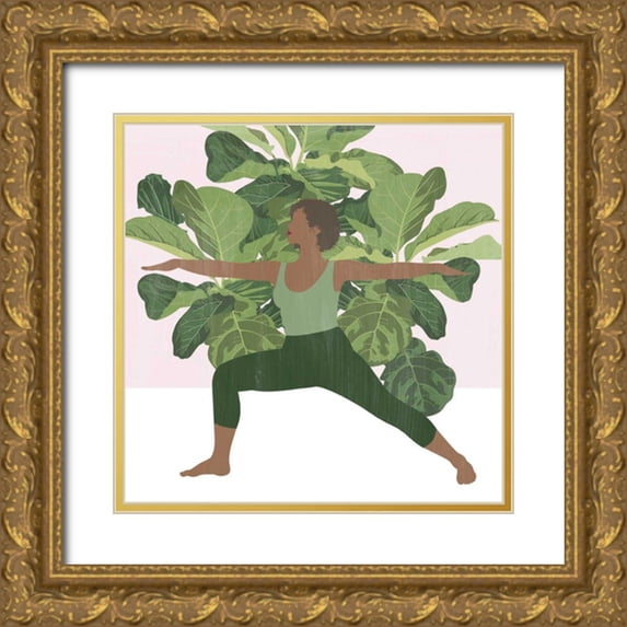Popp, Grace 15x15 Gold Ornate Wood Framed with Double Matting Museum Art Print Titled - Namaste Home II