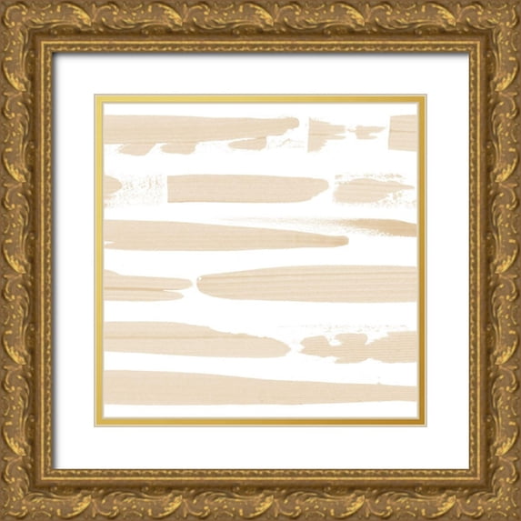 Popp, Grace 15x15 Gold Ornate Wood Framed with Double Matting Museum Art Print Titled - Sand Swipe II
