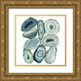 thumbnail image 1 of Popp, Grace 15x15 Gold Ornate Wood Framed with Double Matting Museum Art Print Titled - Stacked Agate II, 1 of 4