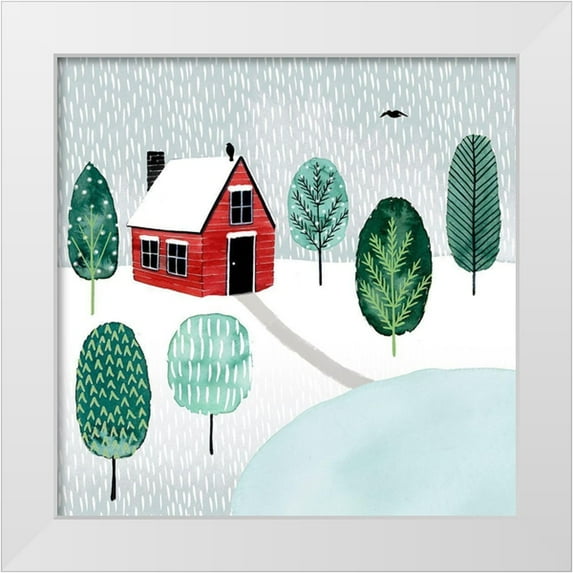 Popp, Grace 15x15 White Modern Wood Framed Museum Art Print Titled - Christmastown I