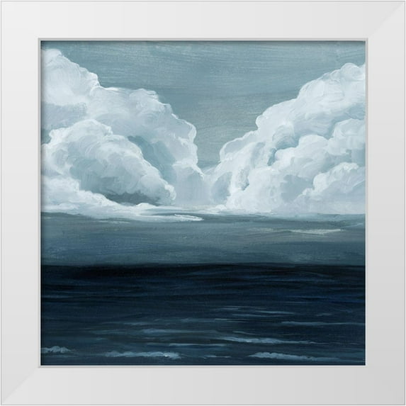 Popp, Grace 15x15 White Modern Wood Framed Museum Art Print Titled - Moody Seas II