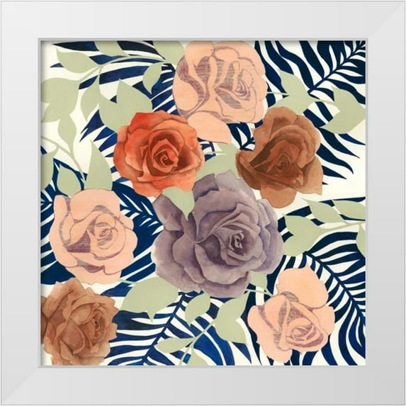 Popp, Grace 15x15 White Modern Wood Framed Museum Art Print Titled - Rosen Palms II